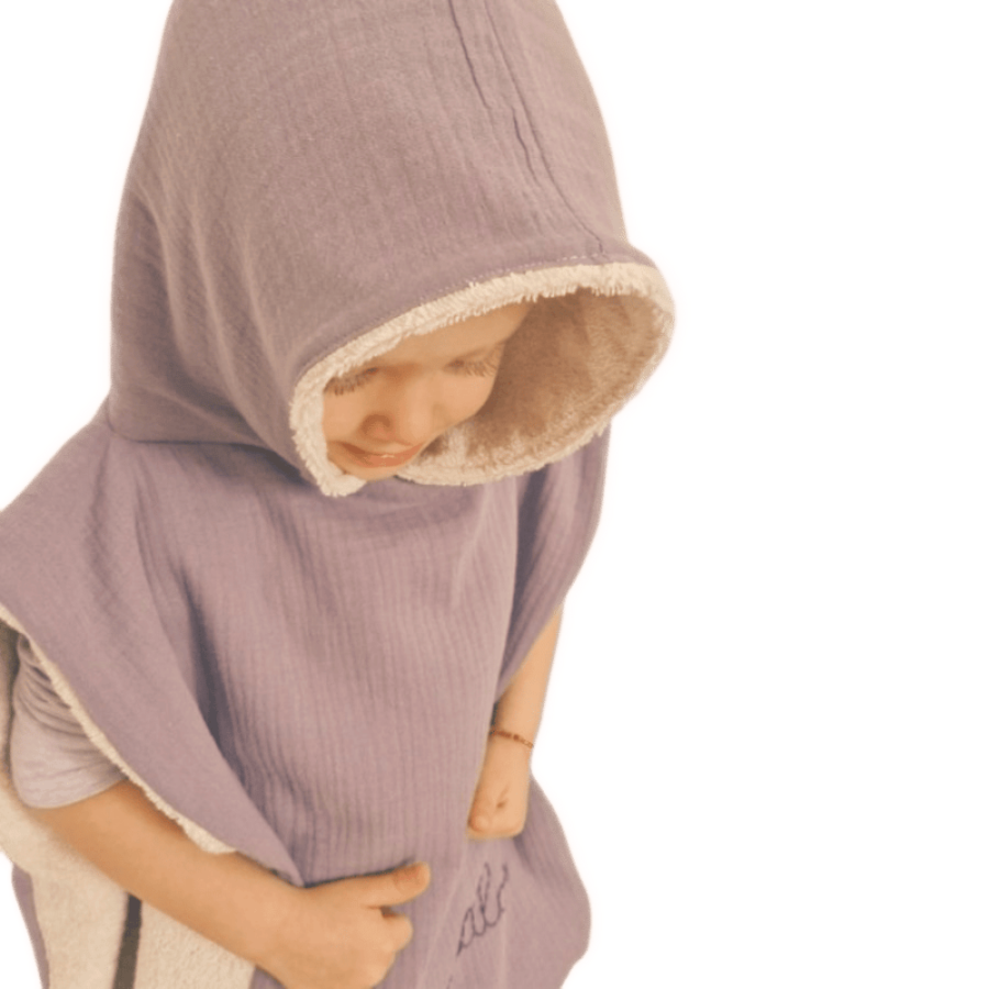 poncho de bain bebe parme 3 ans