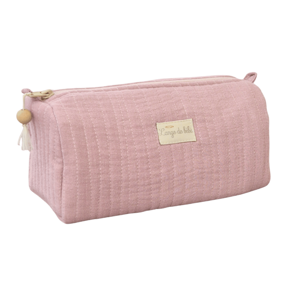 trousse de toilette bébé parme