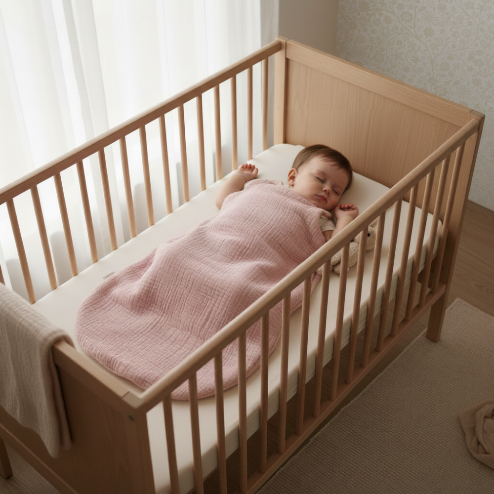 Gigoteuse gaze de coton bio chambre bébé