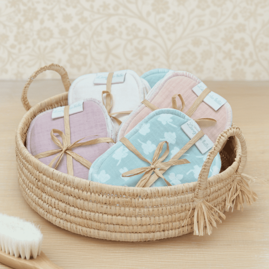 Lingettes lavables ultra douces en coton bio