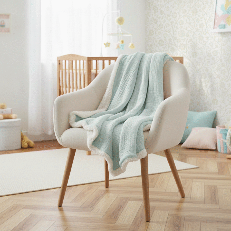 couverture personnalisable sherpa dans chambré bébé 2026