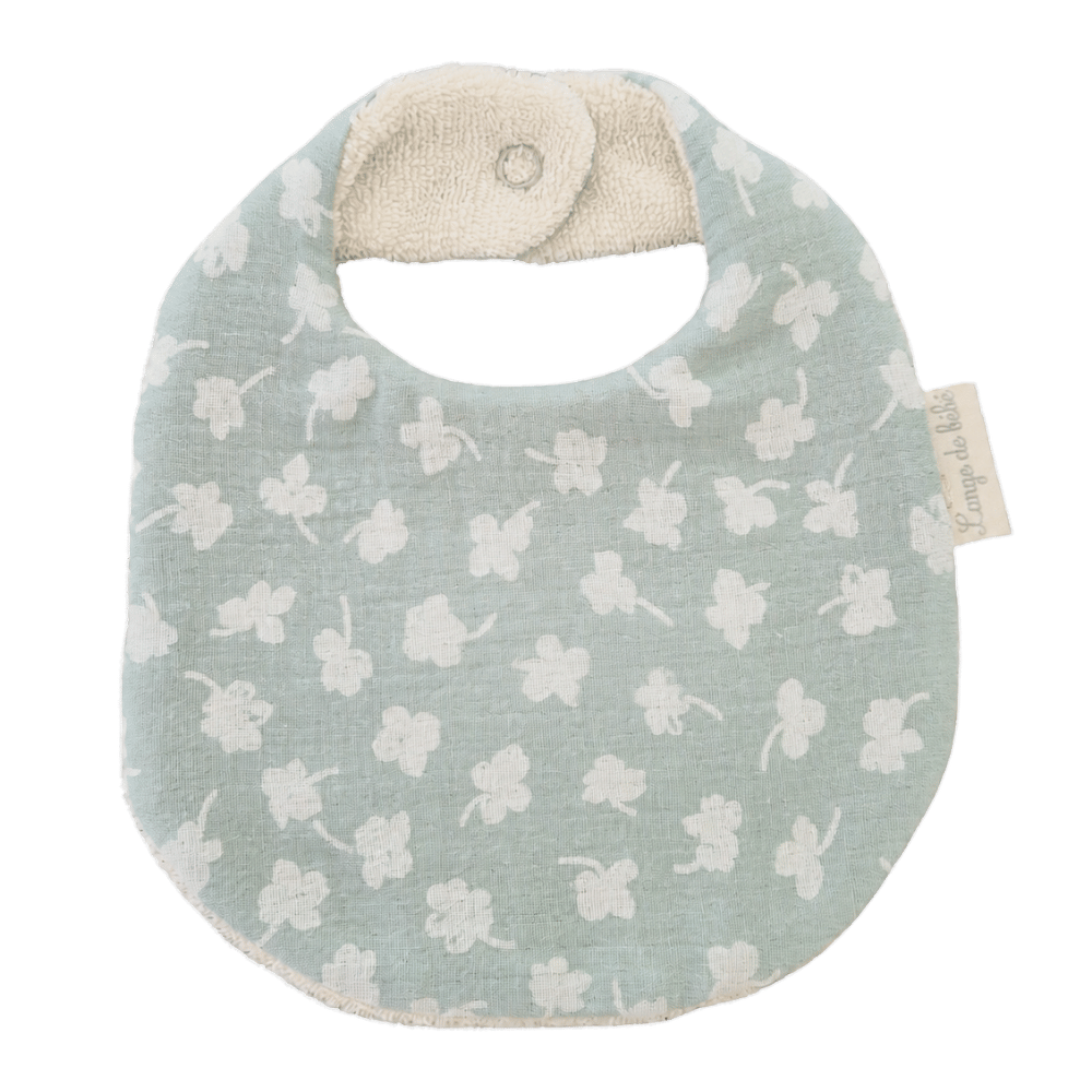 Bavoir fleurs de coton