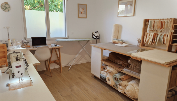 atelier lange de bébé créatrice bébé coton GOTS
